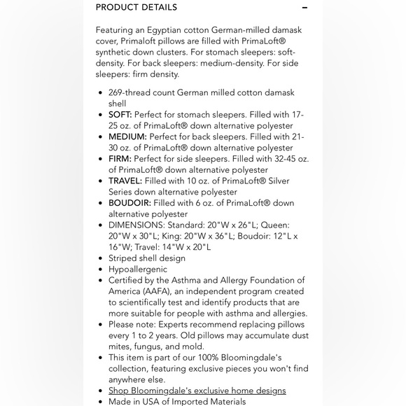 Bloomingdale’s Primaloft Black Series Queen Set - Picture 2 of 8